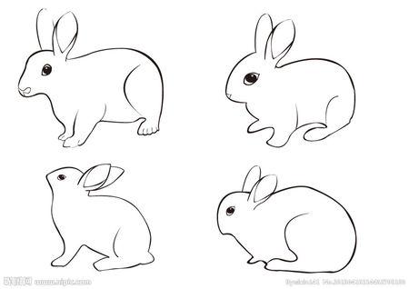 小白兔怎么画简单